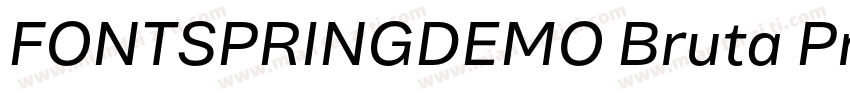 FONTSPRINGDEMO Bruta Pro字体转换
